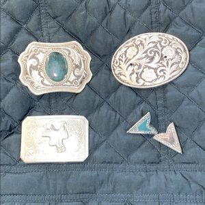 Vintage Belt Buckles and Collar Clips